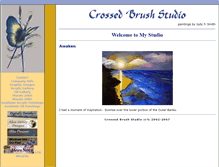 Tablet Screenshot of crossedbrushstudio.com